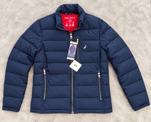 Nautica Navy Blue Puffer Jacket – Men's Small – New With Tags