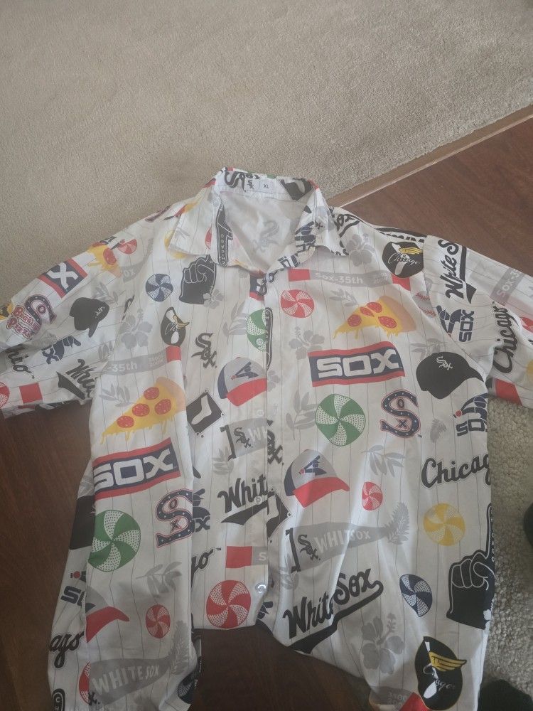 CHICAGO WHITE SOX HAWAIIAN SHIRT XL NEW