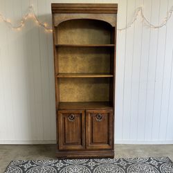 Tall Wood Bookcase / Storage Shelf 