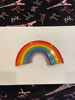 Jonathan Adler Rainbow Ceramic Jewelry plate.