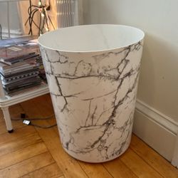 Marble Trash Bin  