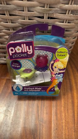 Polly Pocket Boatback Whale and Jellysquish Figures