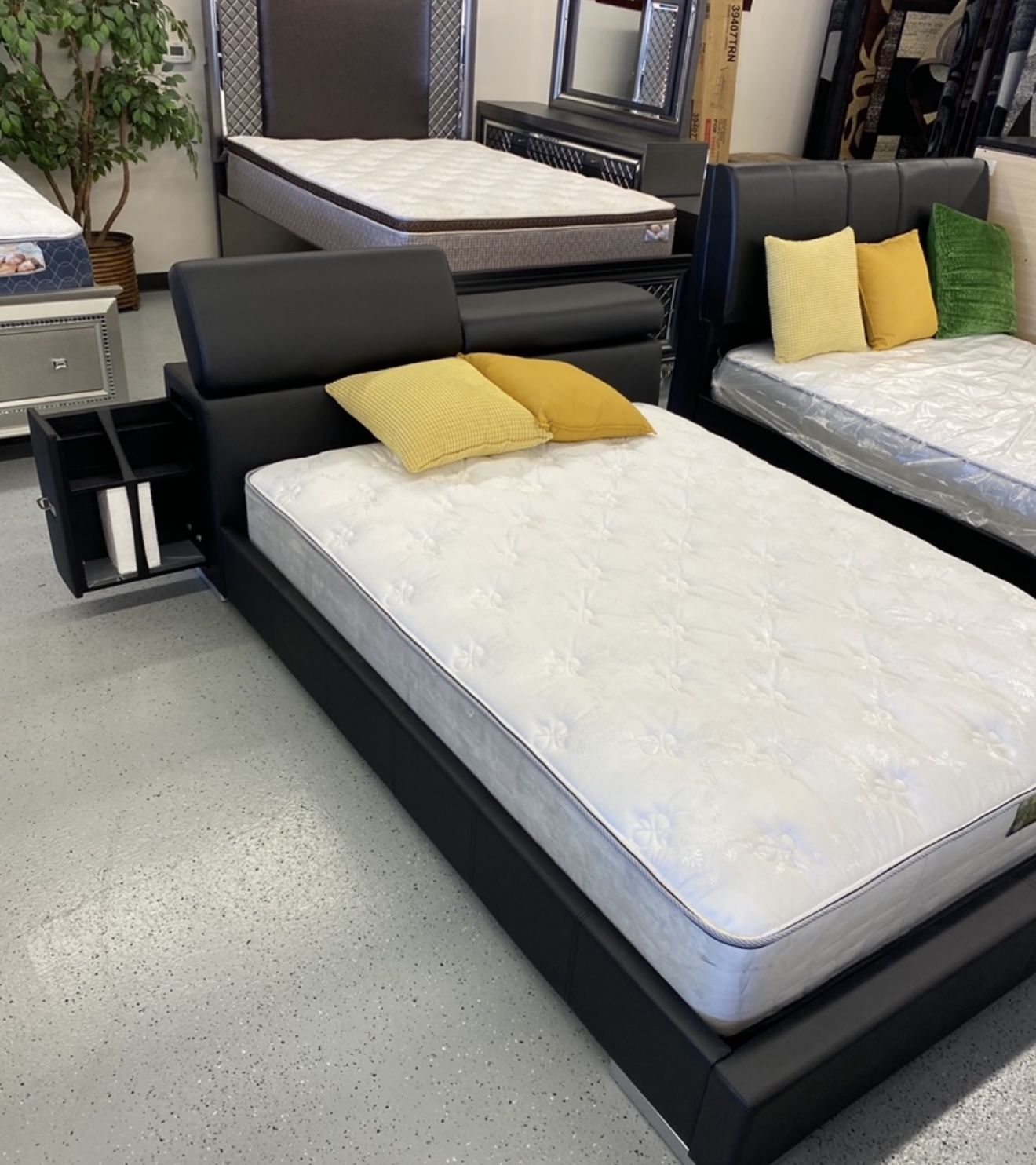 Furniture, Mattress, Boxspring, Bunkbed, Bed, Frame, Nightstand, Chest Mirror, Dresser