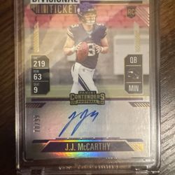 2024 Panini Select JJ McCarthy Divisional Auto /99