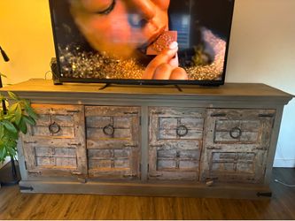 2018 Potato Barn - Rustic reclaimed wood sideboard buffet cabinet.