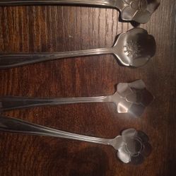 Vintage Stainless Dessert Spoons