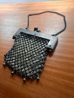 Vintage German Silver Mesh Coin Purse-Whiting & Davis