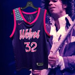 Karl-Anthony Towns Purple Rain Minnesota Timberwolves Basketball Jersey 