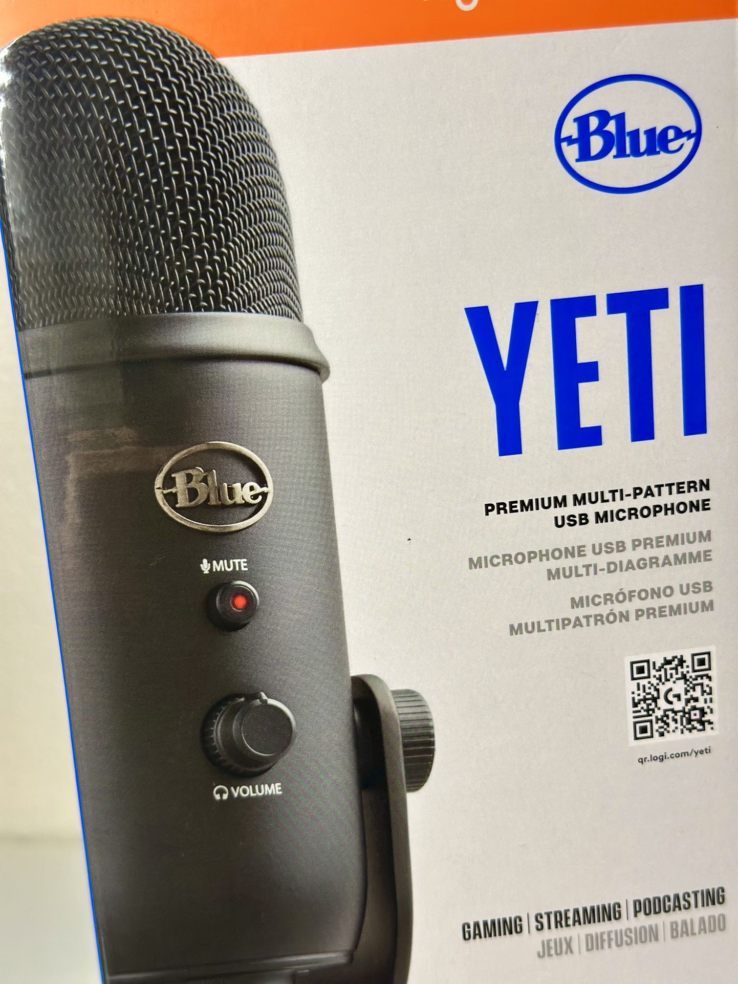 Blue Yeti USB Microphone by Logitech – New in Box for Sale in ...
