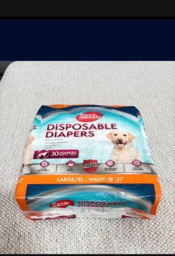 Disposable Dog Diapers, Female Dog Diapers $30
