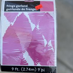 Garland Fringe Pink