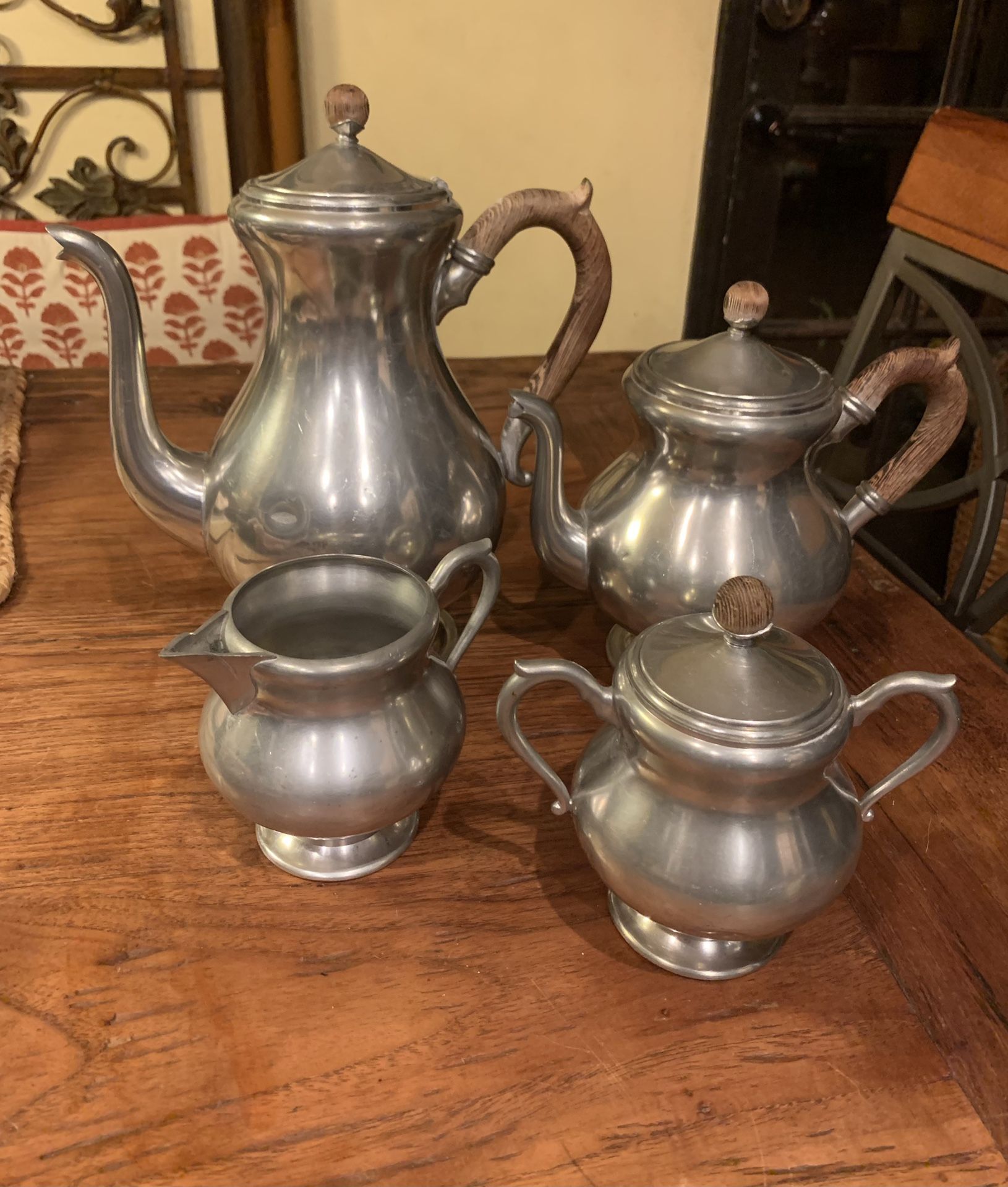 Vintage Royal Holland Pewter Coffee & Tea Set 