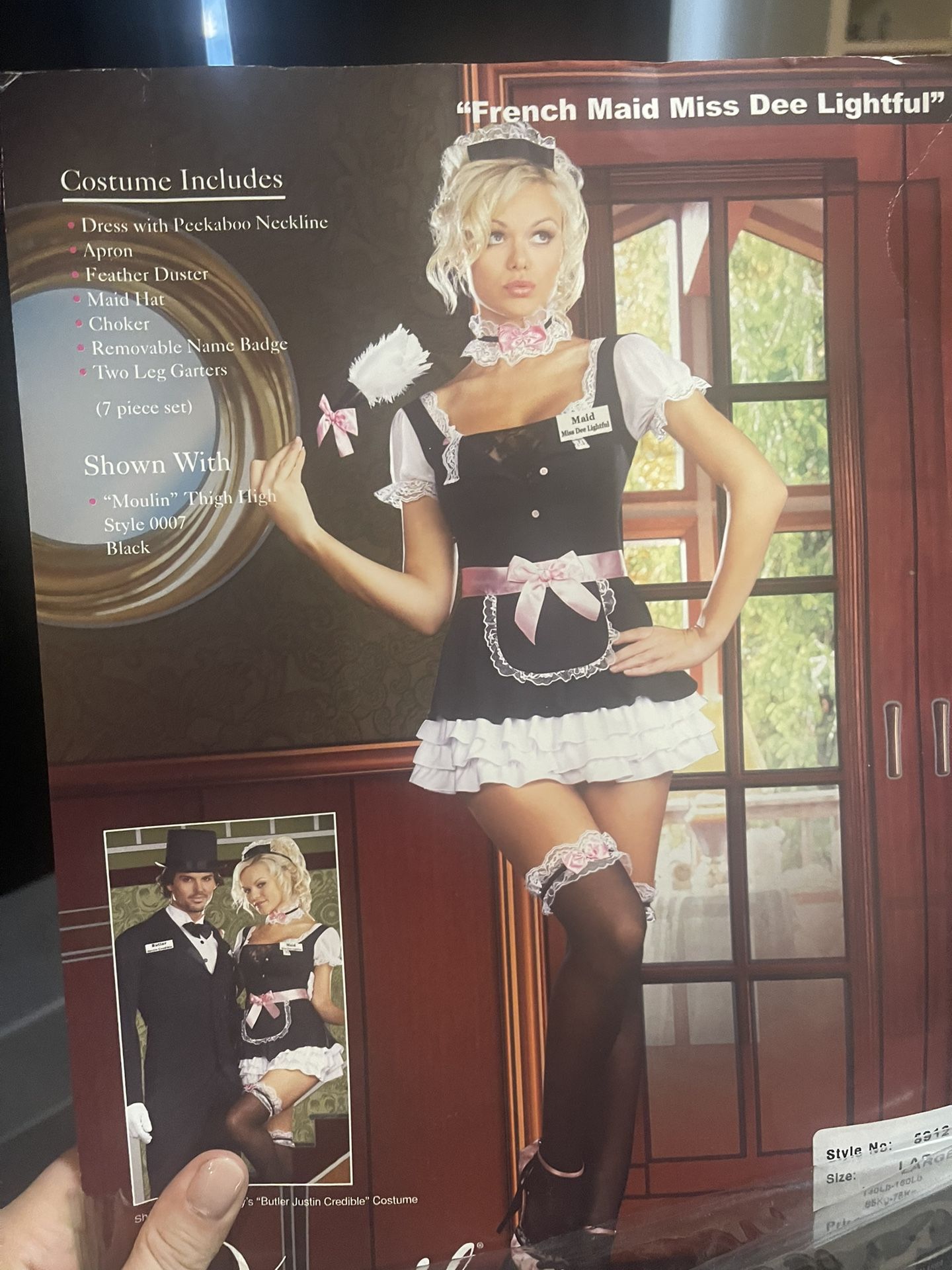 French Maid Miss Dee Lightful Halloween Costume