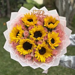 Roses And Sunflowers
