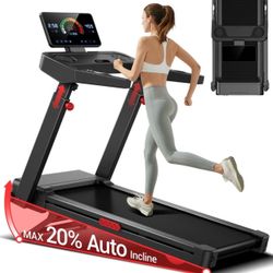Folding Treadmill with Auto Incline