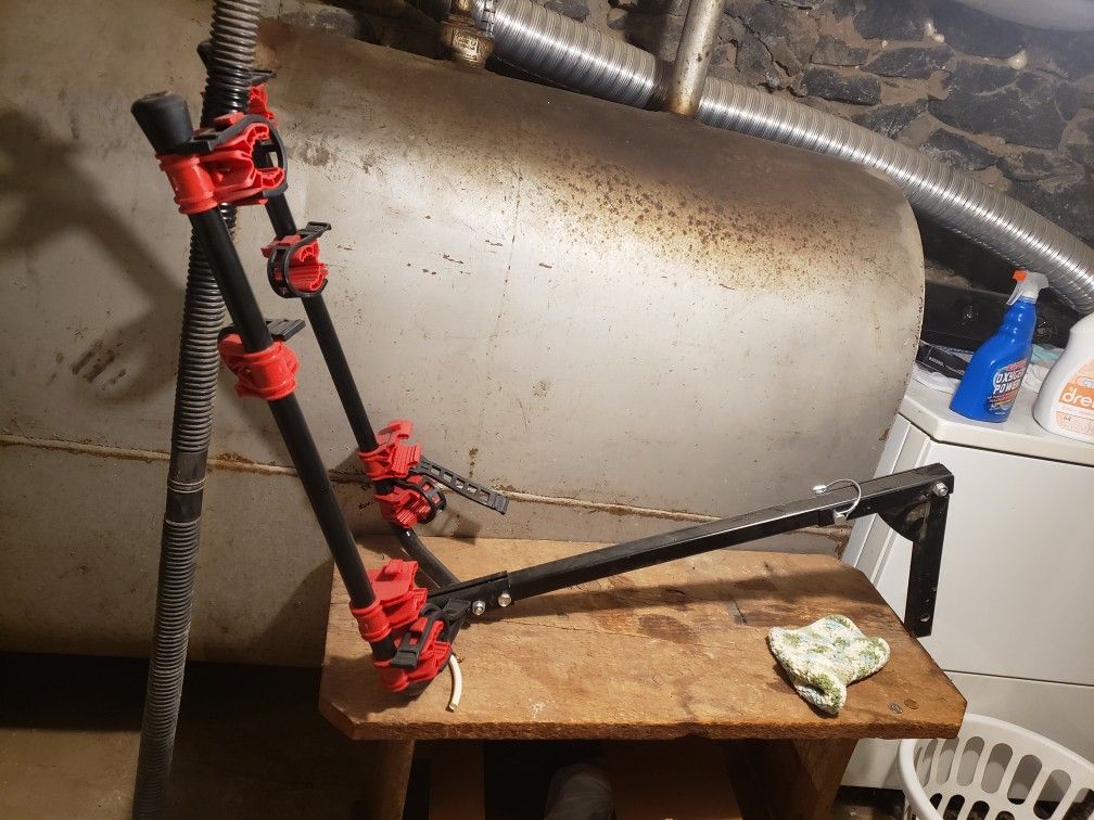 Bike rack for 1-1/4" or 2" hitch