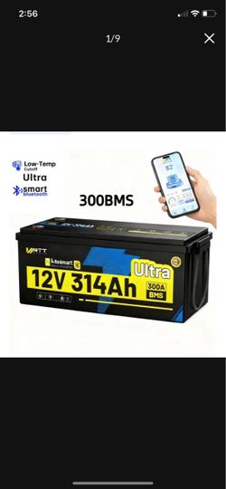 WATT 12V 314Ah Ultra LiFePO4 Battery