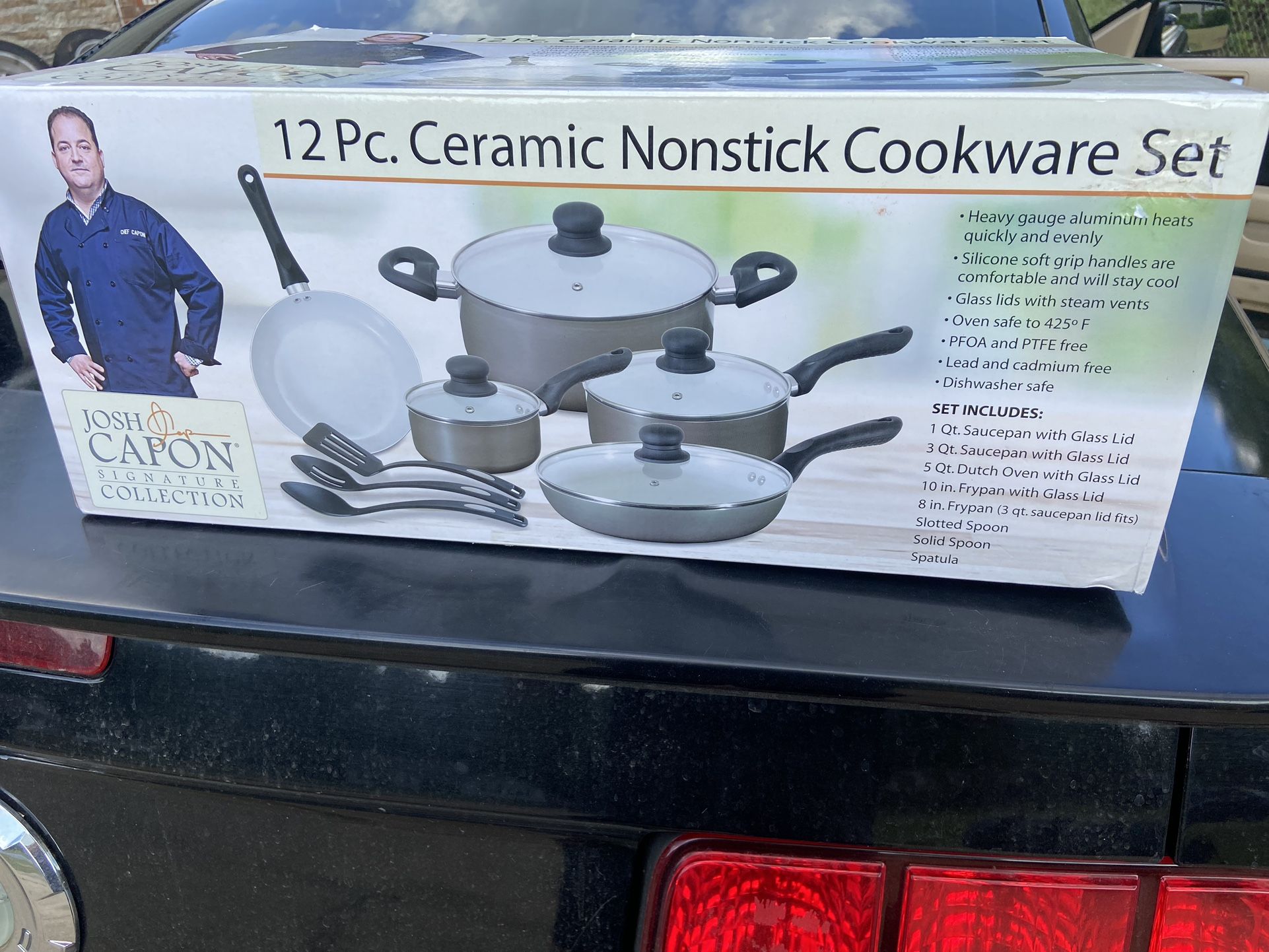 New Josh Capon Signature collectors 10 Piece NON STICK COOKWARE
