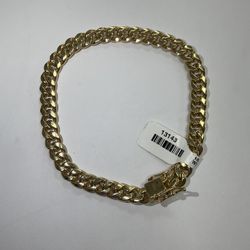 9 Inch Cuban Gold Bracelet