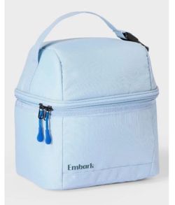 Embark Dual-Compartment Insulated Lunch Bag - Light Blue New With Tags 