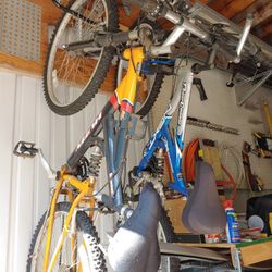 Orange And Black Bike With Full Suspension