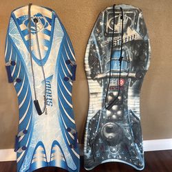 2 body glove foam snow sleds 52 inch
