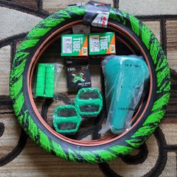 NEW Bicycle Bmx Parts Bundle 20" Green
