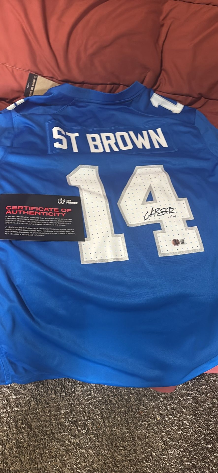Signed Jersey By Amon Ra St Brown