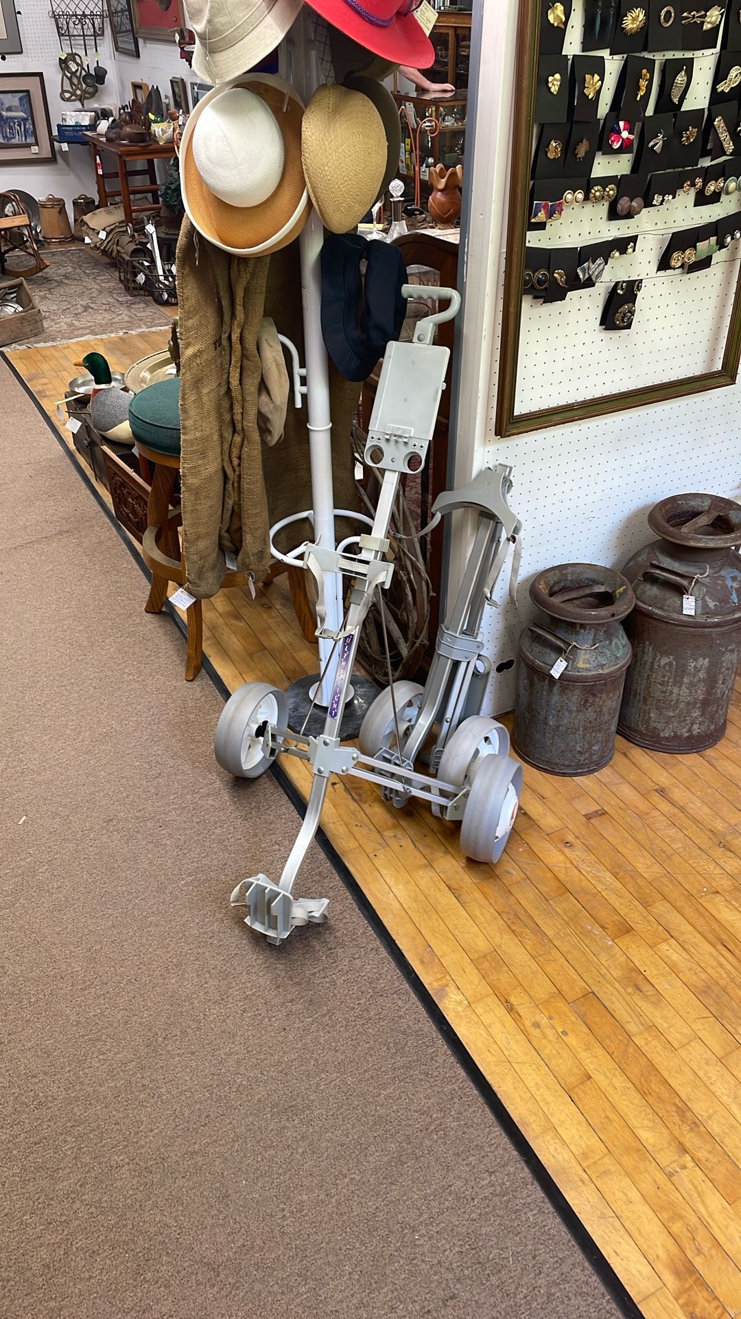 Vintage Collapsible Lightweight Golf Bag Cart