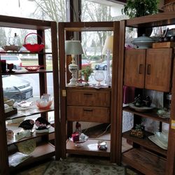 1960's/70's Oak Modular Shelving Units*3 Available*