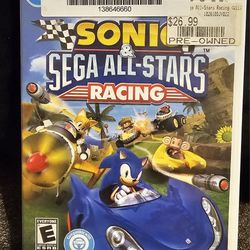 Nintendo Wii Sonic Sega All-stars Racing
