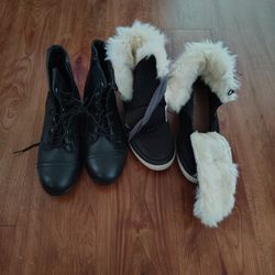 2 PAIR OFF LADYS BOOTS BRAND NEW NEVER WORN