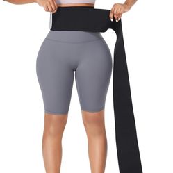 FeelinGirl Waist Trainer for Women Bandage Wrap Sauna Belt Long Torso Tummy Wraps Belly Body Shaper Waist Trimmer Belt