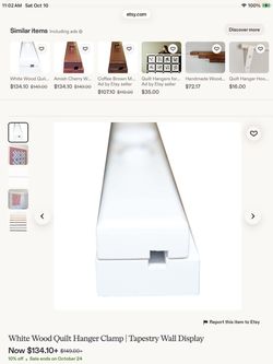 New Solid Wood 4’(48”) Quilt/Tapestry Hanger