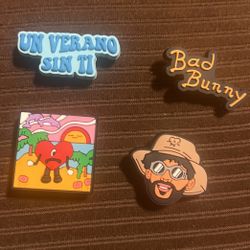 Bad Bunny croc charms/ shoe charms
