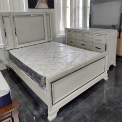 Bed Frame Dresser And Mirror