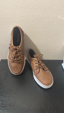 Nautica Casual Sneakers – Boys Youth Size 3 – Brown – Excellent Condition