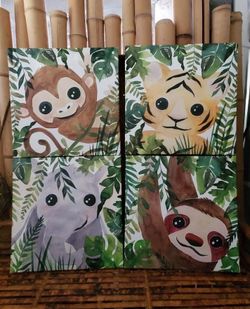 Jungle Animals Canvas Art