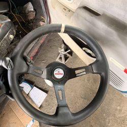 MOMO Full Speed 330mm leather steering wheel featuring a 90mm deep dish