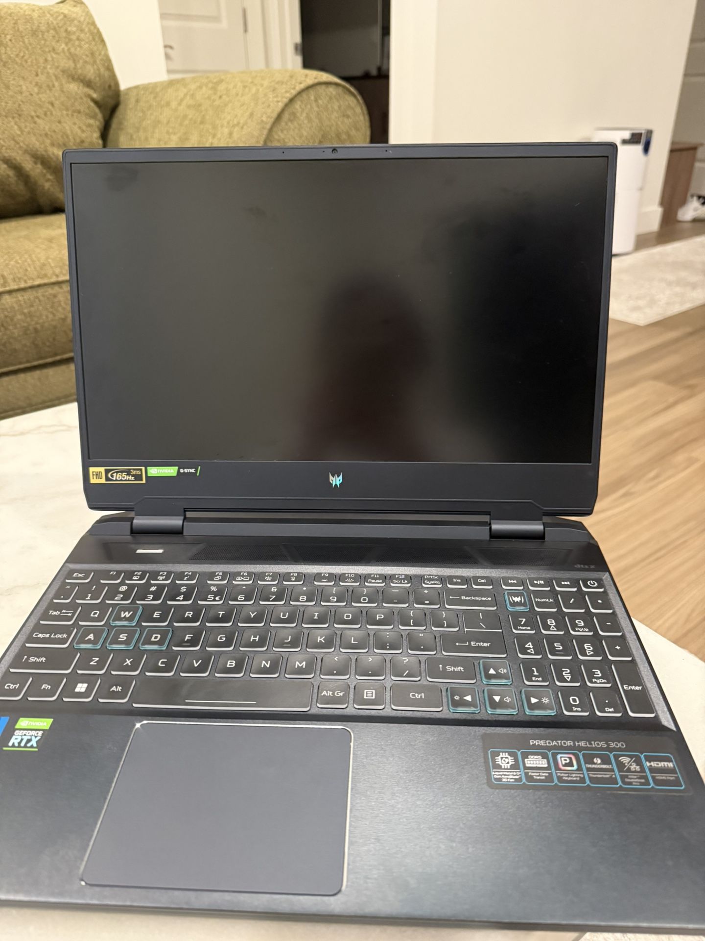 Gaming Laptop- Helios Predator Acer  Laptop – i7-12700H • RTX 3060 • 165Hz – Excellent Condition