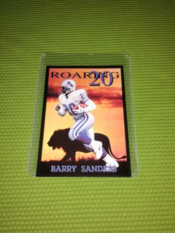 Near Mint 1993 Barry Sanders Football Card #CB6 - Roaring 20