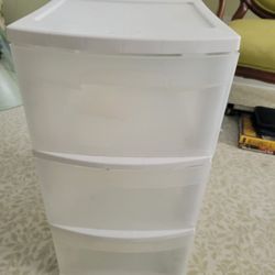 3 Drawer Plastic Storage 