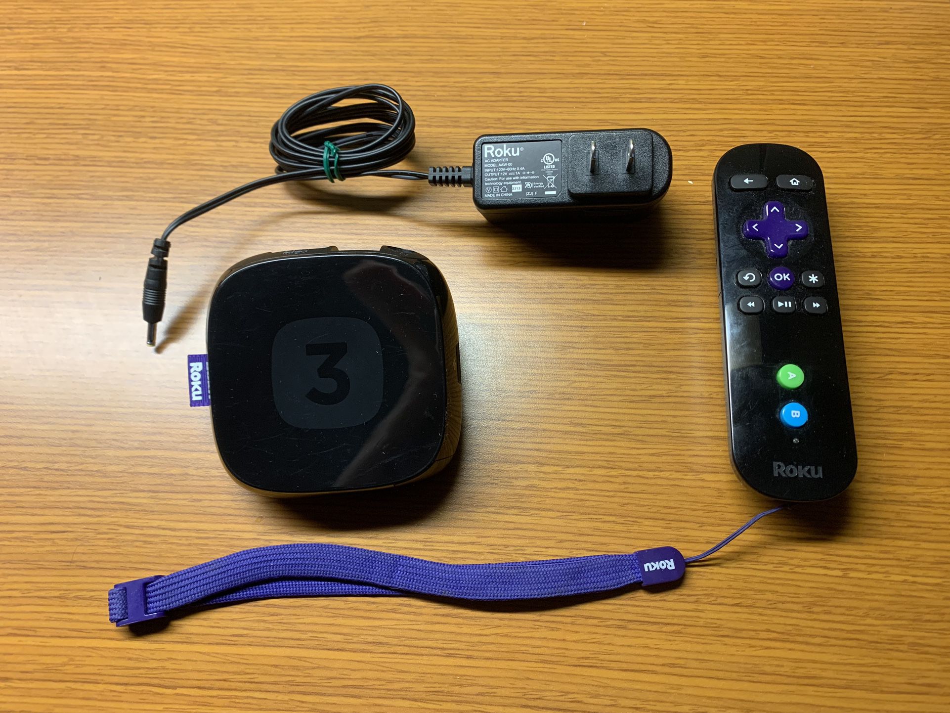 Roku 3 Streaming Media Player With Voice Search (Remote Included)