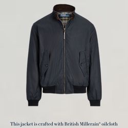 Polo By Ralph Lauren Men’s Oilcloth Jacket Navy XL