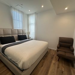 Queen Bed Frame w/ mattress