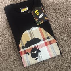 Bape Shirt Bur Berry