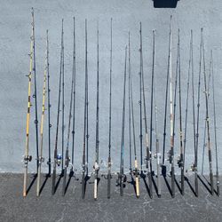 16 fishing rods