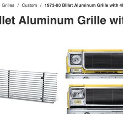 New!! 73-80 Chevrolet/GMC Aluminum Billet Grille