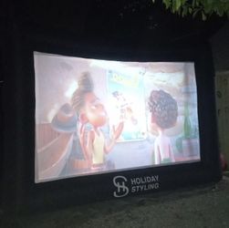 Inflatable Screen And Projector