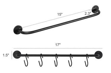 Mug wall mount hanging storage rack